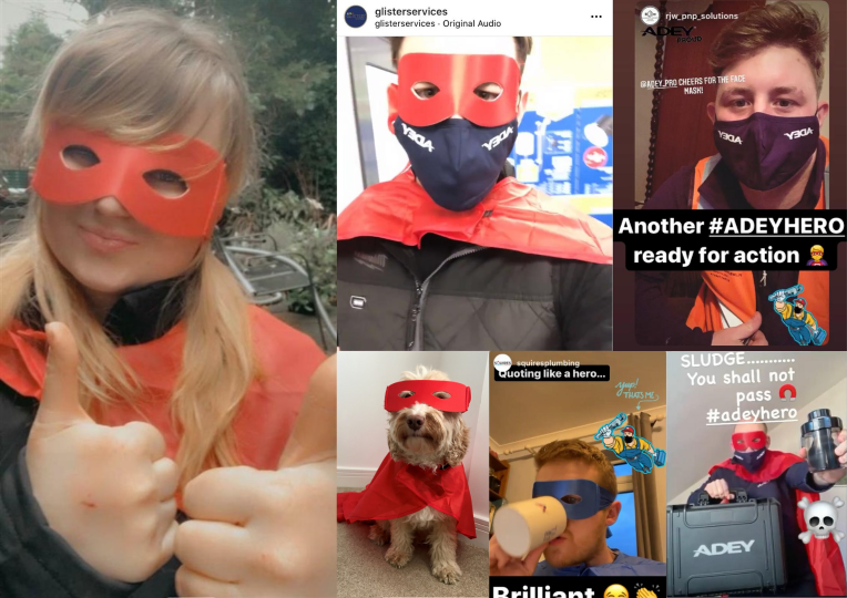 ADEY_Pro's tweet photo. Our latest Superhero campaign has seen many donning their capes across social media showing that “Not all Superheroes wear capes. But they do wear masks”
Read more:
https://t.co/cQvDP3sgre
#ADEYHero https://t.co/BFbIwsOKLb