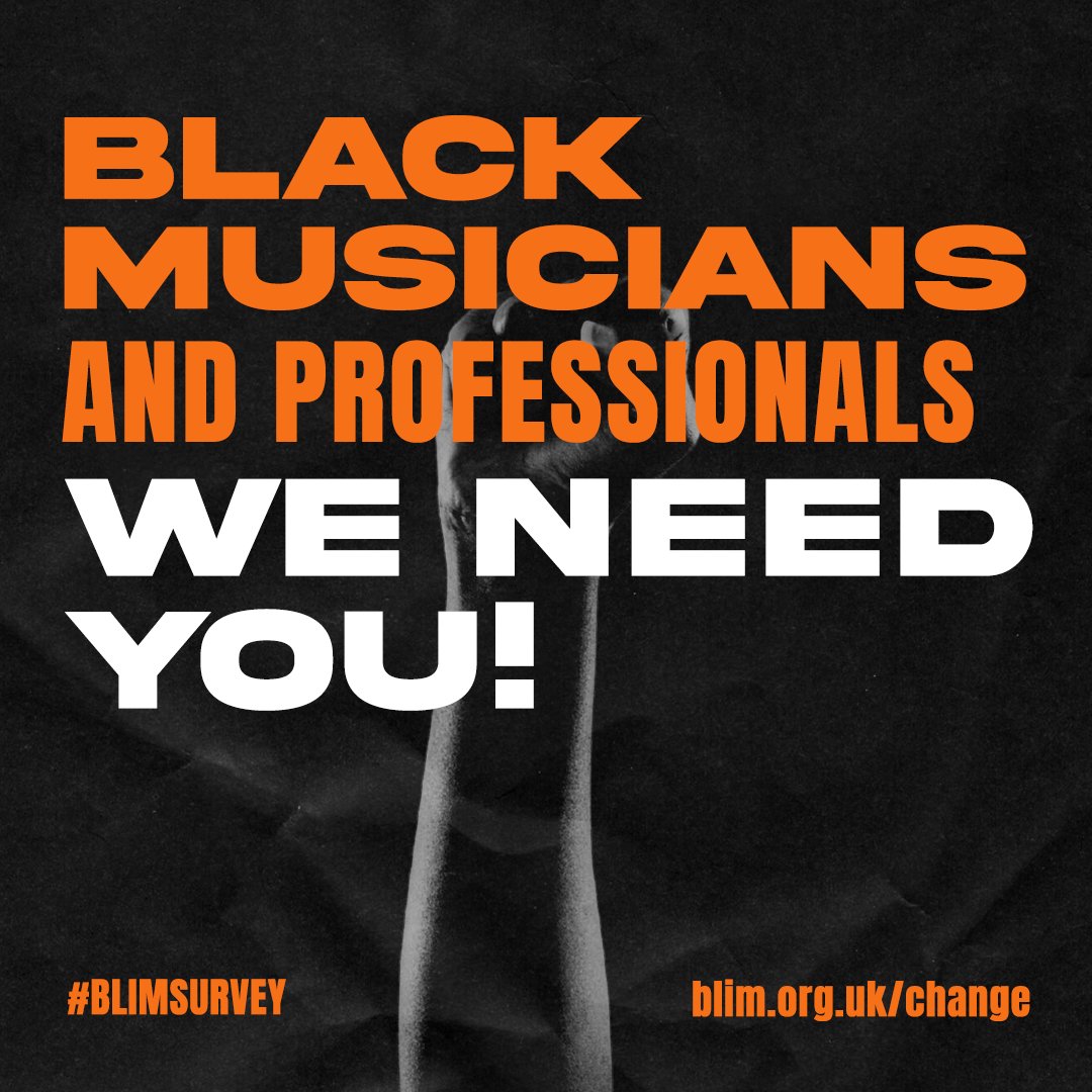 The_BMC_UK's tweet image. The Black Music Coalition are pleased to have partnered with @blacklivesinmusic (BLiM) to create and launch their Music Experience survey. 

To complete the survey, visit: blim.org.uk/change
#blimsurvey #thesoundofchange