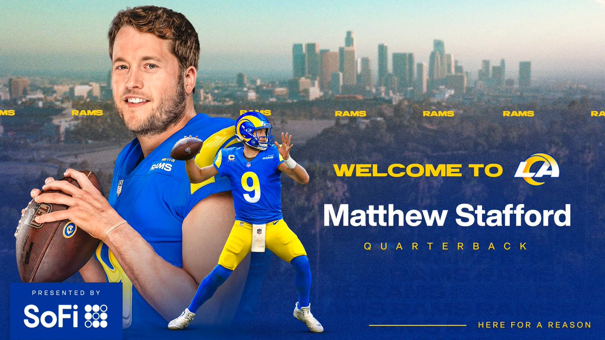 Here for a reason. Welcome to LA, Matthew Stafford! 🙌