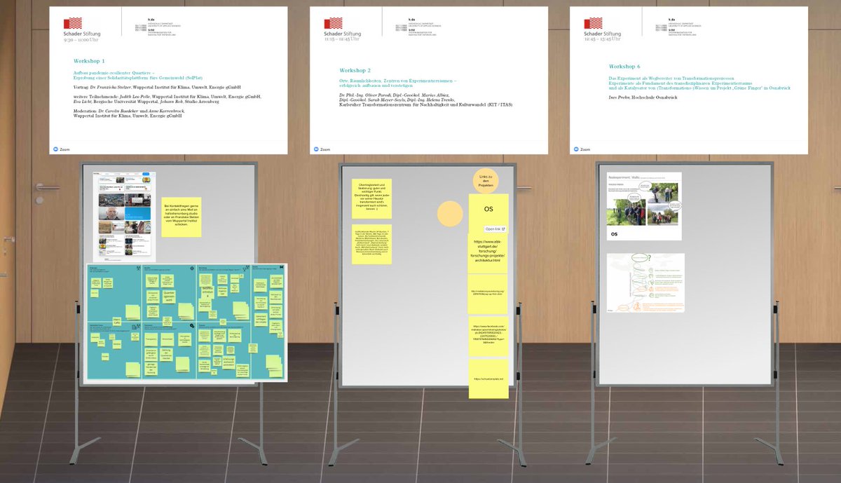 Das #tFS21 wird übrigens - wie einige Tagungen der Darmstädter #TageDerTransformation auf der Digitalen Dependance der #Schader-Stiftung begleitet. Auf einem graphisch gestalteten Mural wird gedacht, mitgearbeitet, protokolliert, vernetzt und geplant.