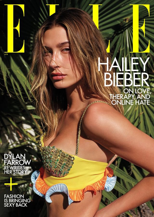 IAMFASHlON's tweet photo. Hailey Bieber on the April cover of Elle. 

Photographed by Mario Sorrenti. https://t.co/2cg4i2Qwnf