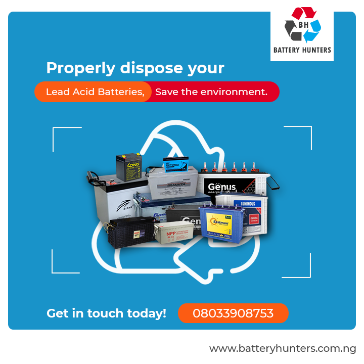 HunterBattery's tweet image. Lead acid batteries if improperly disposed are capable of causing serious and in some cases irreversible nervous system damage. We are professionals in handling proper disposal of Lead acid batteries.
#BatteryHunters  
#LeadAcidBatteryRecycling
#RecycleRight  
#SaveTheEnvironment