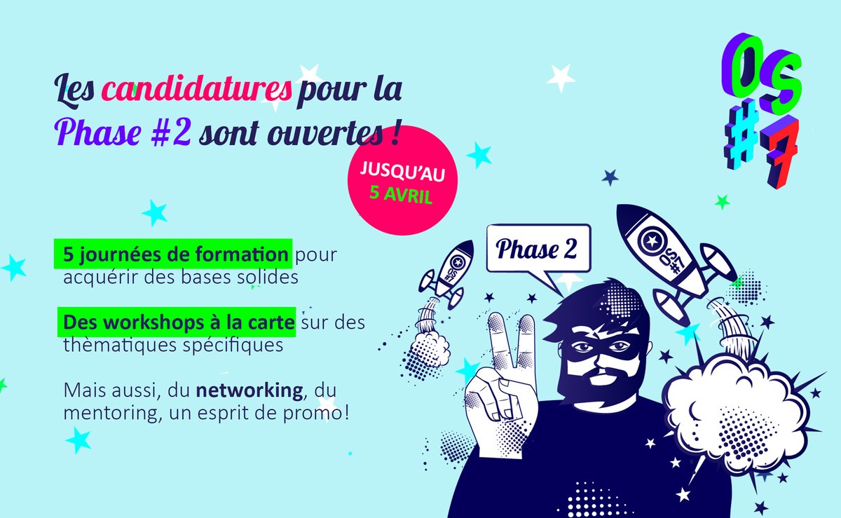 📢 Les candidatures pour le programme de pré-accélération sont ouvertes ! 🤔Vous n'avez pas pu participer à la phase 1 ? Aucun soucis, vous pouvez quand même candidater ! 
📆Jury de sélection le 12 avril à Brest
💡 Programme payant
👉ouest-startups.bzh