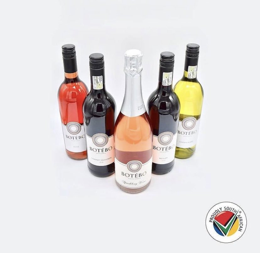ProudlySA's tweet photo. @BoteboWines is a local wine company specialising in different tastes of wine. With a range that includes Chenin Blanc, Merlot and Sparkling wine, Botebo has a wine to suite every palate. Botebo Wines is a Proudly SA member company. Visit their website: https://t.co/97BvuWUjYX https://t.co/RnJTHpcXXZ