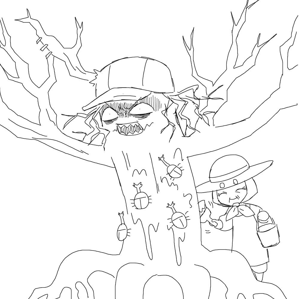 【創作】
「オテサーネクVSキャベツ畑のババア」 