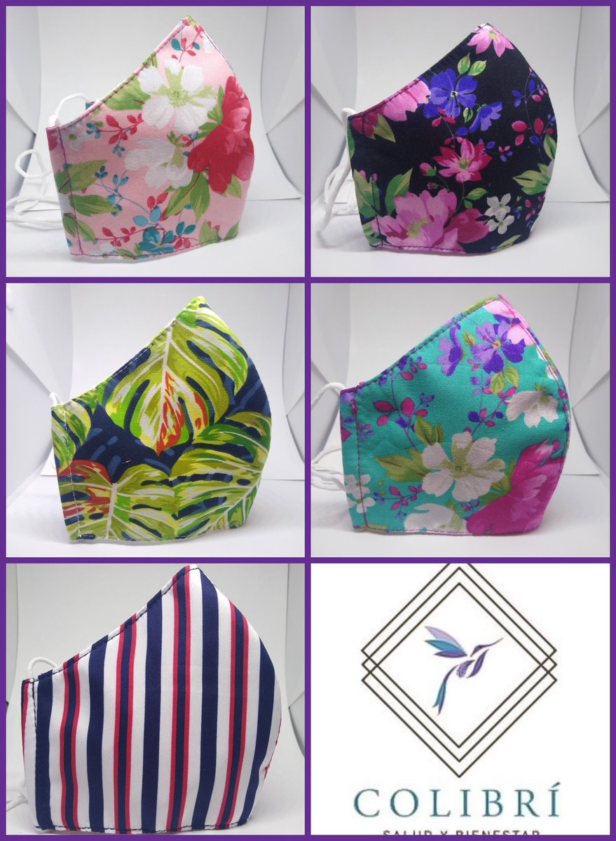 PaolaMagaldi's tweet photo. Los cubrebocas de mejor calidad y comodidad @SoloColibri más de 100 modelos lisos o estampados ! https://t.co/TaSPNRWg9a