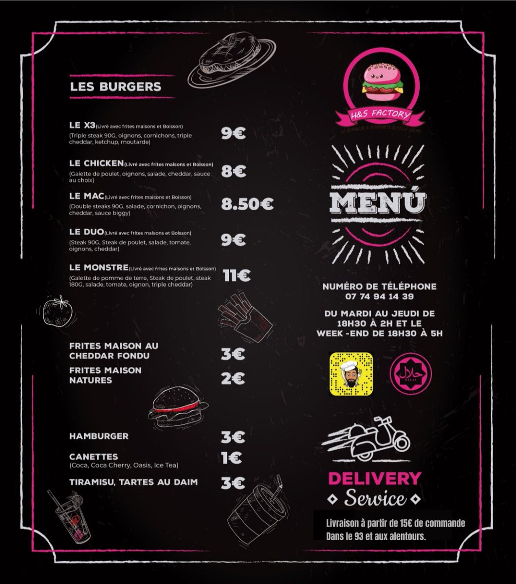KingTheVasco's tweet photo. Les gars j’ai besoin de vs, on se lance dans la livraison de Burgers à domicile (Dans le 93 et ses alentours) si vous pouvez #RT ça serait top. Lancement ce vendredi, on offre des tiramisu pour chaque commande passée demain, Snap: (HSBurger)Merci à ceux qui vont partagés. 🍔🖖🏽🙏🏽 https://t.co/1415hSwz4F