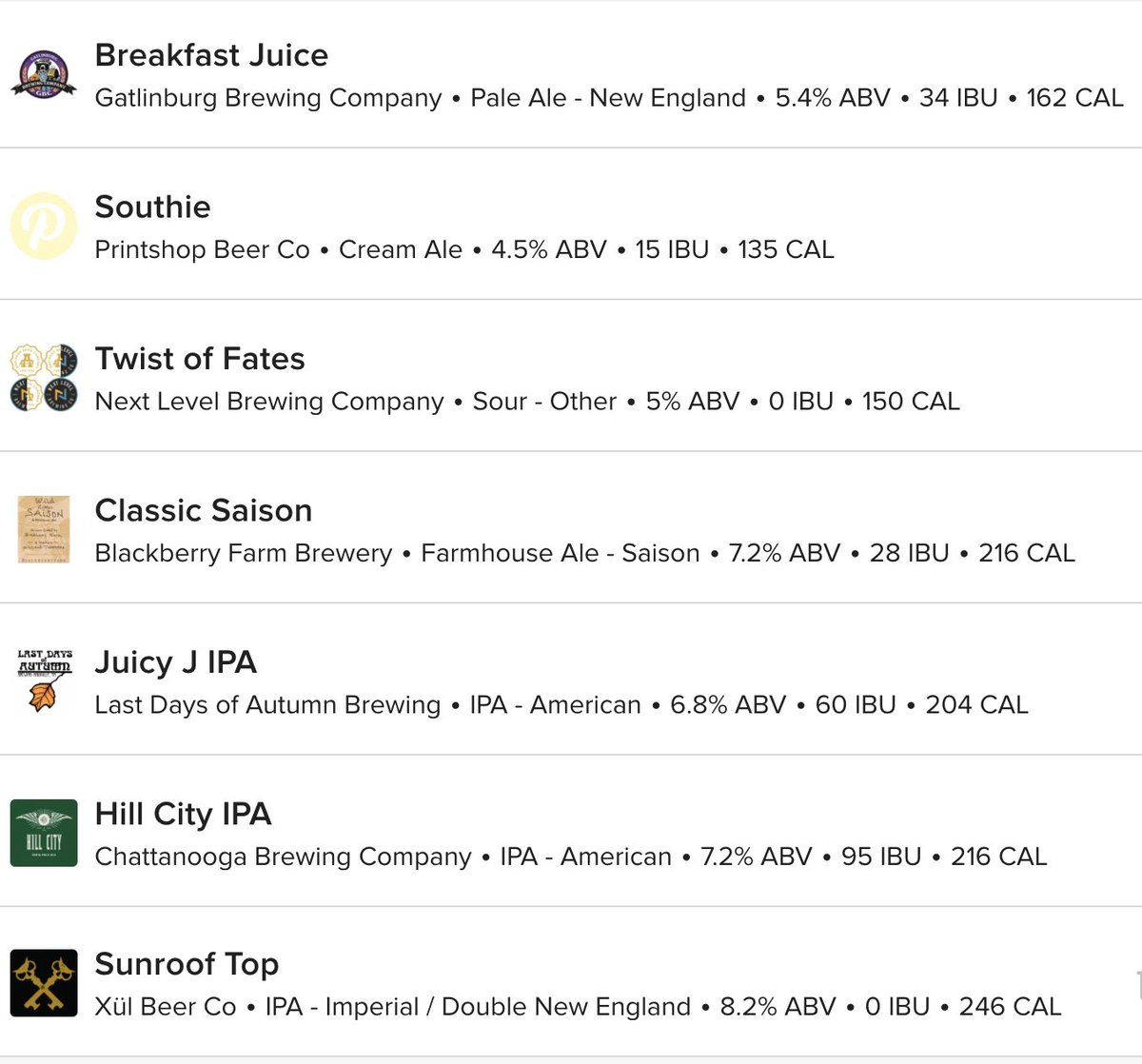 17 beers on tap this week in Knox! @fivewitsbrewing @clinchriverbrewing @alliancebrewing @tnbrewworks @fanaticbrewing @greatoakbrewery @craftybastardbrewery @schulzbraubrewing @gatlinburgbrewing <a href="/printshopbeer/">printshop beer</a> <a href="/blackberryfarm/">Blackberry Farm</a> @lastdaysofautumnbrewing @chattanoogabrewco @xulbeer