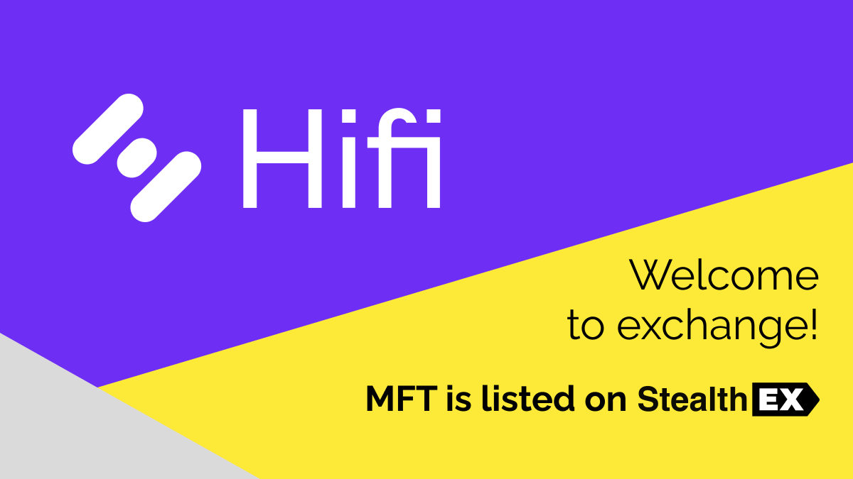 StealthEX_io's tweet image. Mainframe is now @HifiFinance &amp;amp; we're glad to support the rebranding! 🎉

Great time to remind you that $MFT is always available for limitless &amp;amp; non-custodial exchanges :)

Let's celebrate together:
stealthex.io/?to=mft