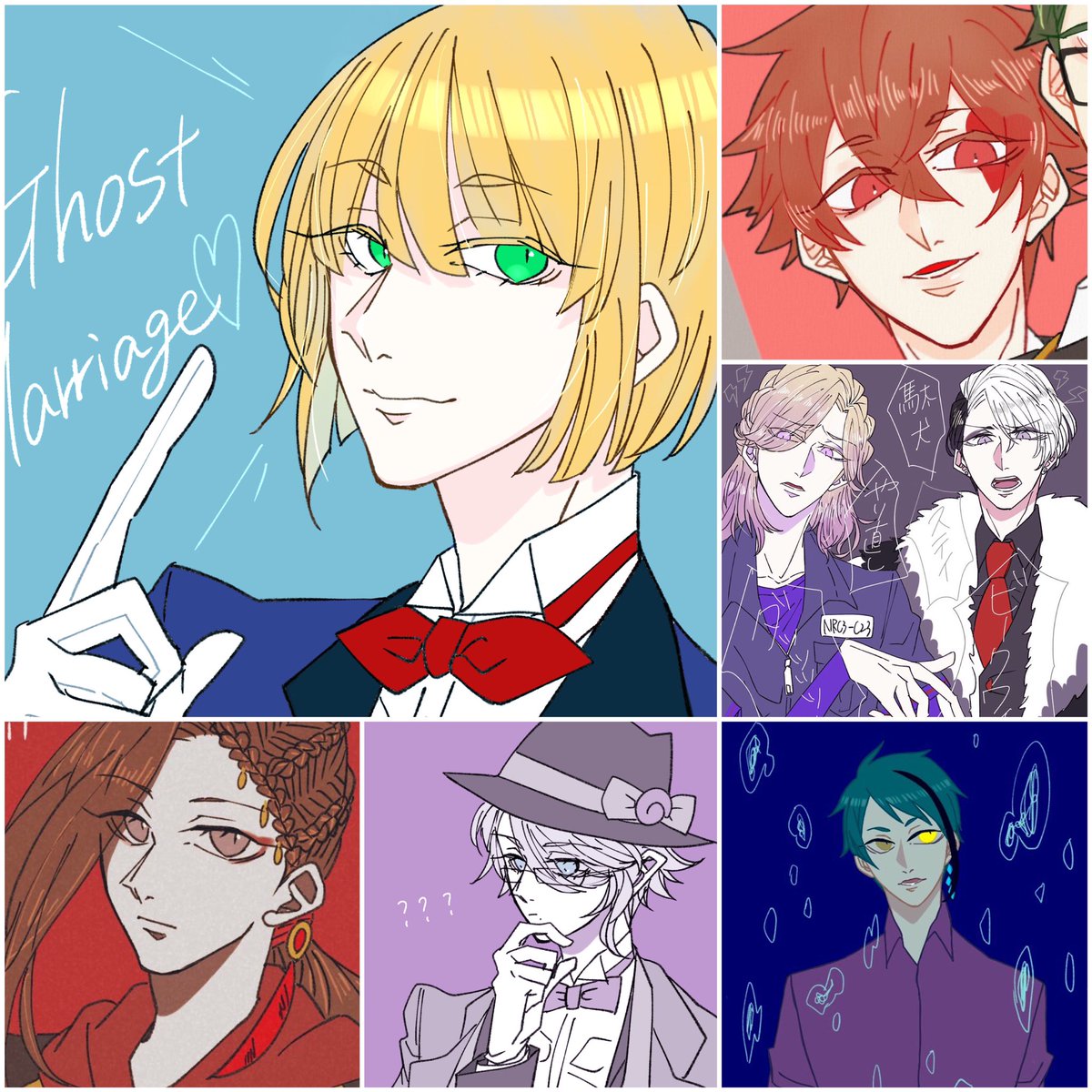 #ツイステ1周年
たくさん描きました、ありがとう! 