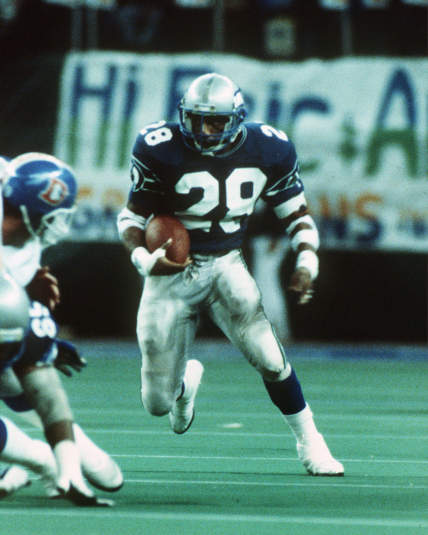Happy Birthday Curt Warner: but not the one you\re thinking of. Classic Seahawks and Broncos uniforms: 