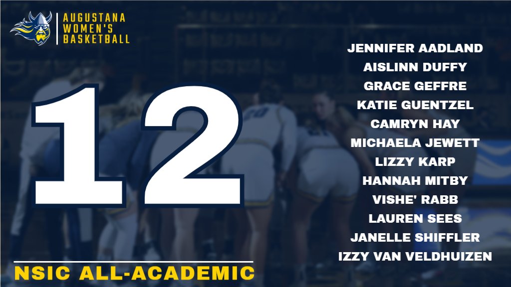AugieWBB's tweet photo. Ballin' doesn't just happen on the court 🏀

𝓣𝔀𝓮𝓵𝓿𝓮 Vikings named to the NSIC All-Academic Team 💪

#BuildingChampions | #Classrooom https://t.co/lZ7n2zaJgc