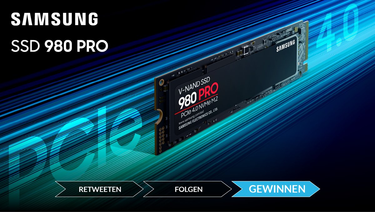 📣 #GEWINNSPIEL ▶ bit.ly/3qWpS0b

Rakete 🚀 für endlose digitale Weiten gesucht? Könnt ihr haben! 2x <a href="/SamsungDE/">Samsung Deutschland</a> 980 PRO SSDs mit jeweils 500 GB Kapazität stehen bereit.

Die Aufgabe: Beitrag RETWEETEN ▶ Account FOLGEN ▶ abwarten und ☕ trinken. 

Wir drücken die 👍!