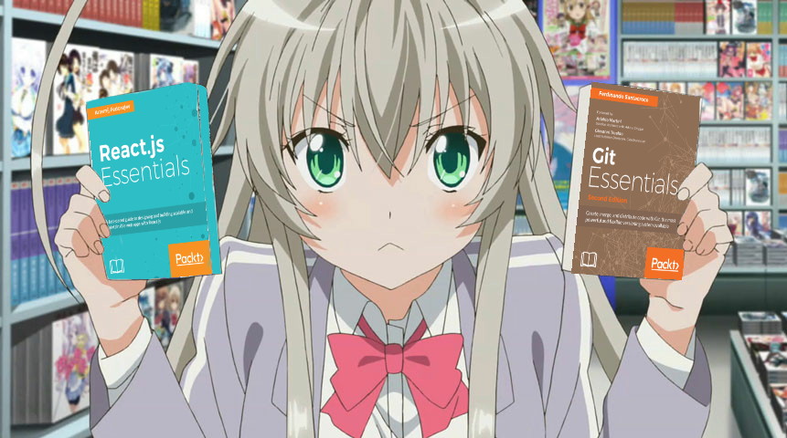 every day an anime girl holding programming books on Twitter: 