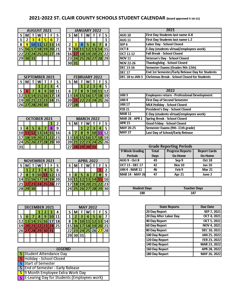 Ou Fall 2022 Calendar Moody Middle School On Twitter: "Board Approved School Calendar For 2021-22  School Year! Https://T.co/Cfsemnhej6" / Twitter