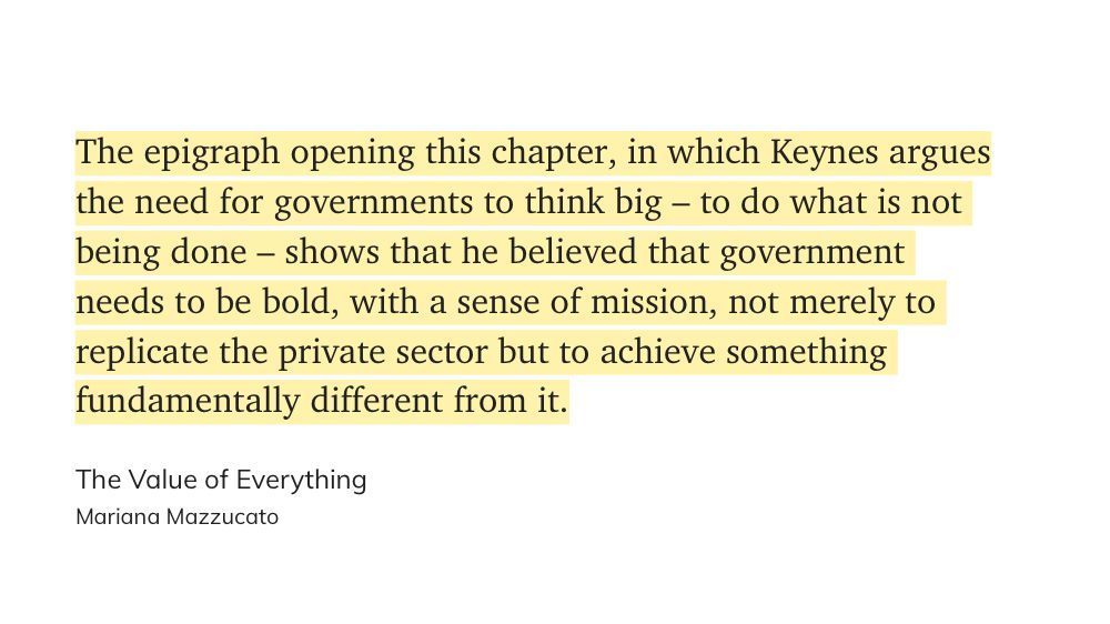 I get annoyed when people say we should ‘look to the private sector’ for inspiration. It perpetuates this neoliberal myth that public sector products and services can never be as good.

F*** that. Be bold. Write a new story.