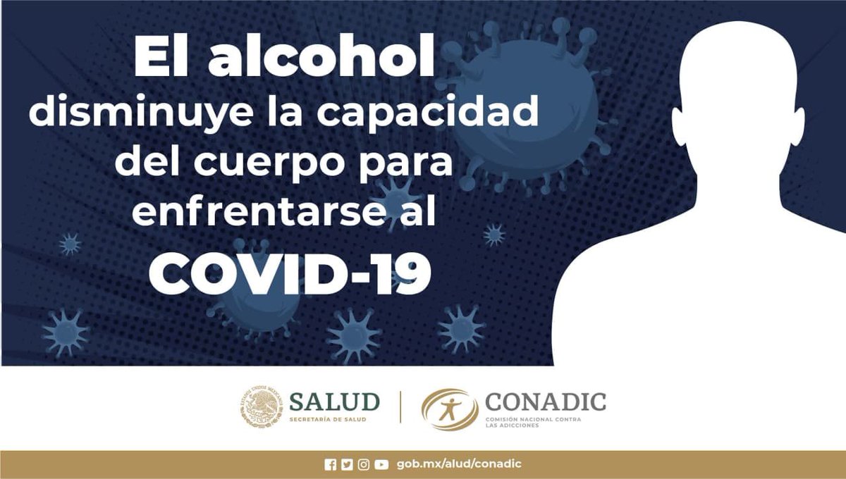 capa_II's tweet image. El alcohol disminuye la capacidad del cuerpo para enfrentarse a diversas infecciones, entre ellas COVID 19. #BajaleAlAlcohol #ConocimientoYAutocuidado