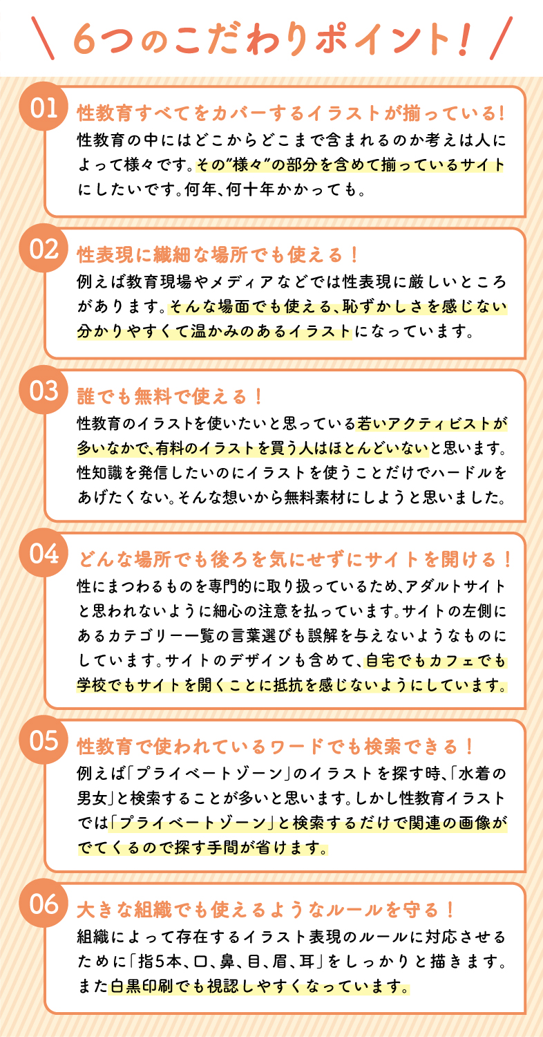 性教育イラスト 無料イラスト素材集 性教育に特化した無料イラスト素材集サイト 性教育イラスト 明日の10時からクラウドファンディング開始します 初日はドキドキです