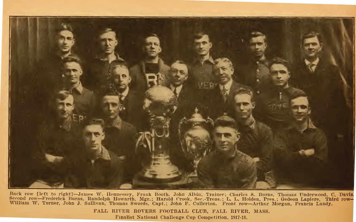 The Rovers went on to win another American Cup in 1907 and secured a league title in 1909In 1917 they finished runners up in the league and secured the Times CupIn '16,'17 and '18 they played Bethlehem Steel in 3 consecutive US Open Cup Finals winning in 1917 #MarksmenMarch