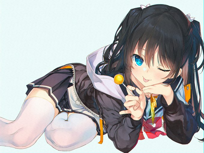 #見た人も無言で黒髪美少女貼れ 