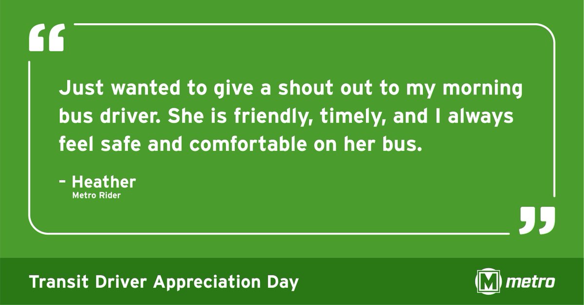 STLMetro's tweet photo. Our operators are out there every day moving the region, and today we are celebrating them for #TransitDriverAppreciationDay. Share some of your favorite experiences with our operators to show them love! https://t.co/y4q0uRwzTZ