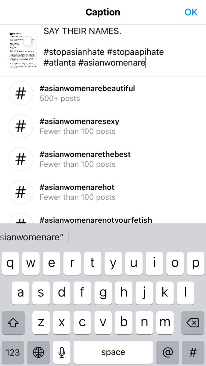 I was about to hashtag “Asian women are humans”, look what <a href="/instagram/">Instagram</a> suggested: