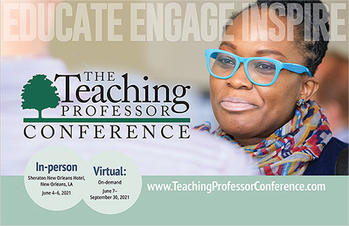 teachprof's tweet image. Looking to register 10 or more faculty for our #TeachingProfessorConference? Consider our Faculty Cohort Special! Each member receives a one-year Teaching Professor membership, the newest faculty book released at the conference, and a #TPC21 sports bottle! ow.ly/PtpQ50E2o6l