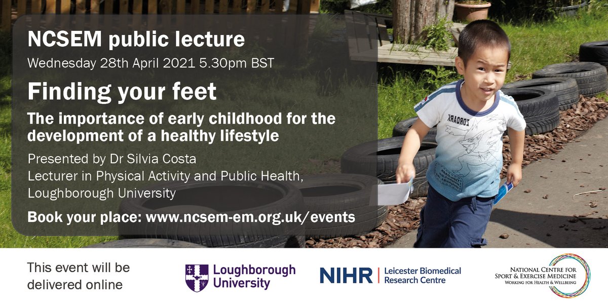 If you're interested in #EarlyChildhood and #children's #diet🍎 &amp; #PhysicalActivity⛹️‍♀️ maybe come along and join me in a discussion about the importance of these early years for developing a #healthy #lifestyle😊

Live webinar, 28/Apr @ 5.30pm, booking at: ncsem-em.org.uk/events/finding…