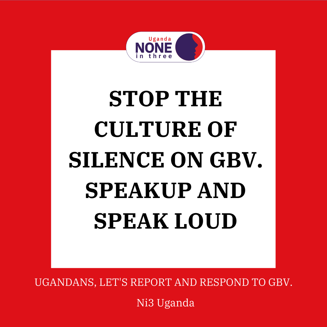 NoneinThree's tweet photo. We echo the voices of our #Ni3Uganda team - let's end the culture of silence on gender-based violence and child marriage in Uganda. Let's help make the East African Community a safer place. #Ni3Centre https://t.co/FTlZaAbcTT