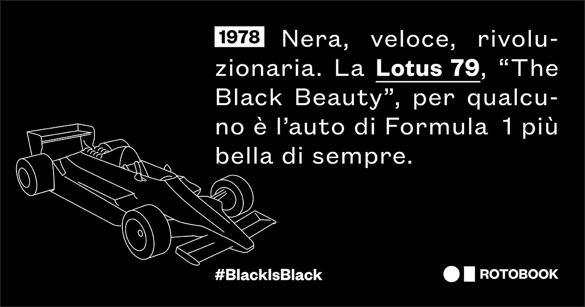 rotobook_it's tweet photo. Black is Black. #1978

#Lotus79 #F1
#BlackIsBlack #Rotobook https://t.co/pPgFcDaD2s