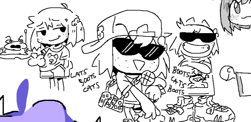 some funny doodles for something (you) weren't there for 
