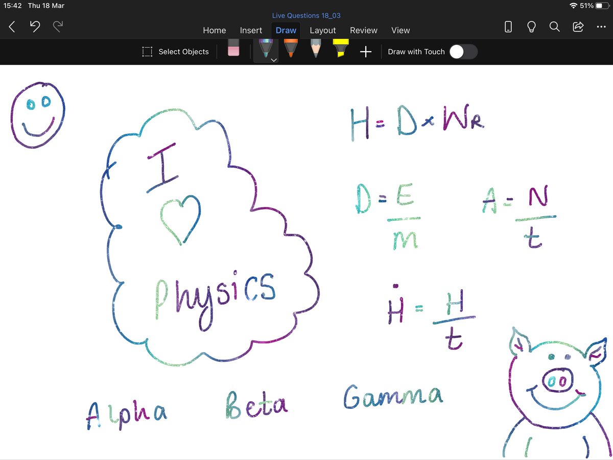 Only took me 10 weeks of remote learning to realise you can have sparkly galaxy writing when writing out answers during live tutorials... sorry S3 Physics! May have went overboard last period today 🙈😂