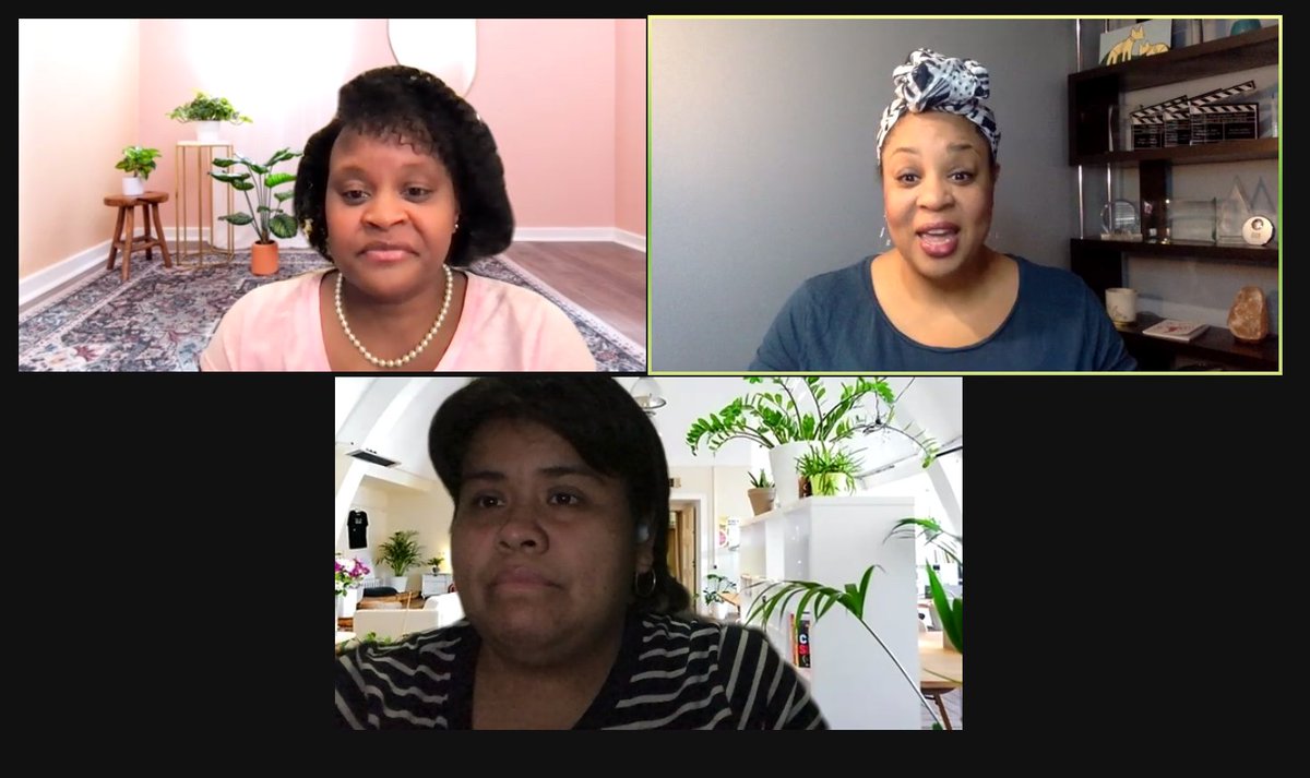 familyreach's tweet photo. We're now getting into the conversation, starting with the topic of financial burdens, with speakers with Felicia Ellerbe, @tamikafelder, and Marisela Hoyos. #ImagineSession https://t.co/Lu7f8QBujV