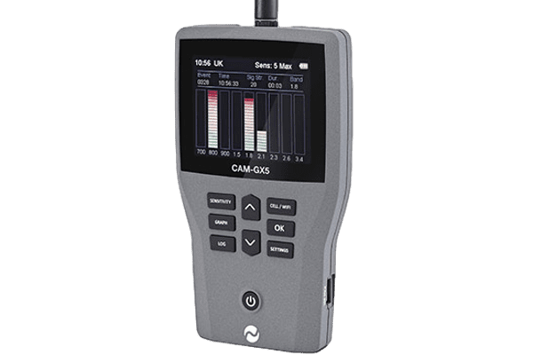 SpyEquipmentUK's tweet photo. Introducing the CAM-GX5 Cellular Activity Detector.

This is a #BugDetector that has the ability to scan for the very latest 5G enabled devices, in addition to more commonplace 2G, 3G and 4G transmitting products. 

https://t.co/NqOtyWEqRc

#CounterSurveillance #BugDetection https://t.co/V1xhryiNDv