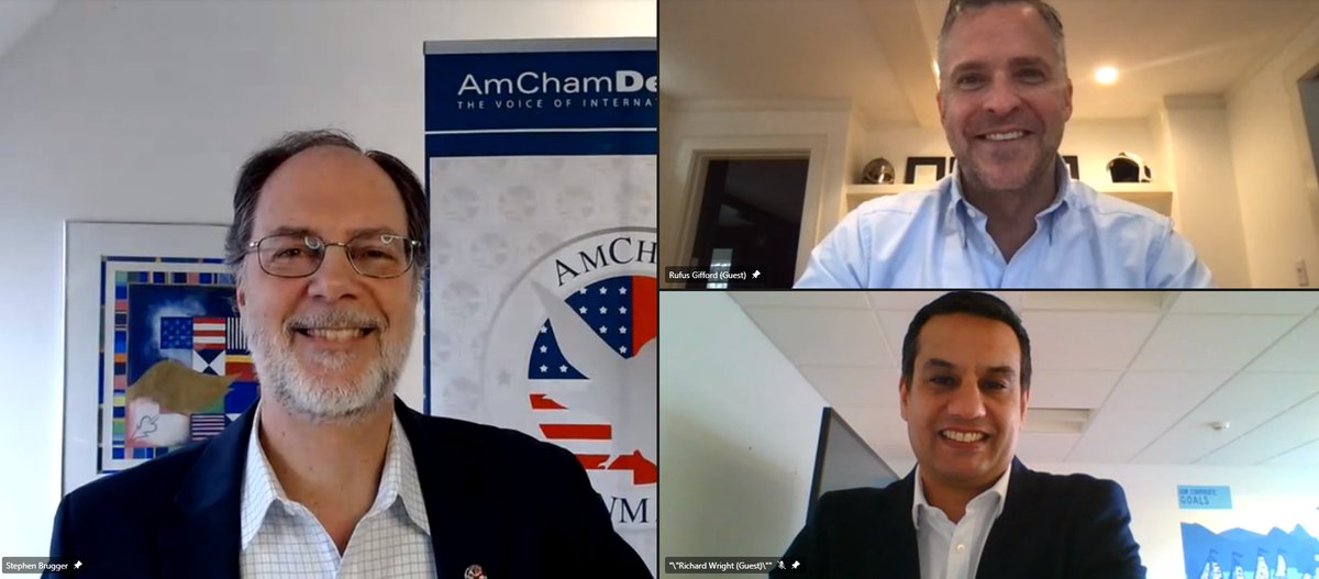 Today, AmCham Denmark hosted its Annual General Meeting where our keynote speaker was <a href="/rufusgifford/">Rufus Gifford</a>, who shared his insights on the Biden administration’s first 50 days. #dkpol #dkbiz