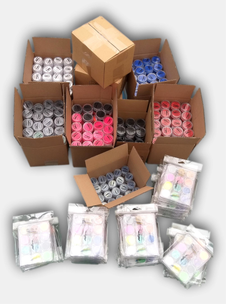 MiKimFX's tweet photo. Picture of part of the order for Au Fou Rire, our Paris distributor. Over 2300 jars, bags and pots left the building this morning. #Aufourire #Paris https://t.co/sBieXVeTOY