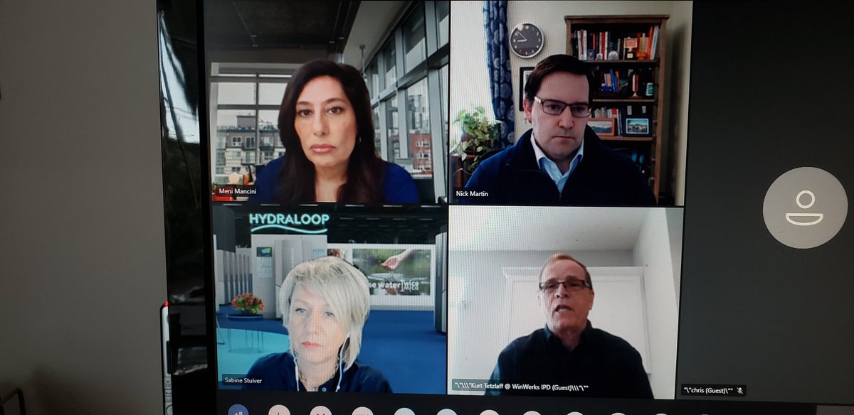 BlueTechMichael's tweet image. Excellent speakers at BlueTech Global Connect monthly webinar today - topic &quot;Water/Wastewater &amp;amp; the Circular Economy&quot;.  Great session!