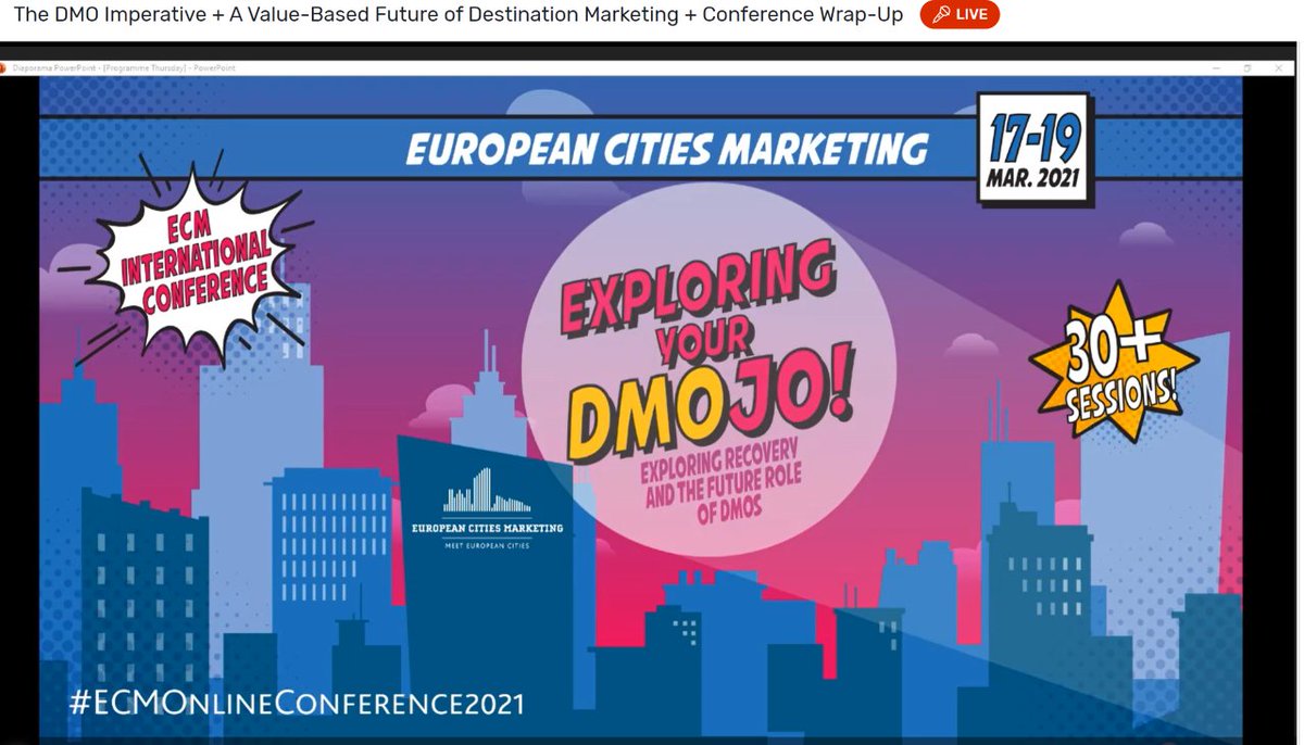 Toulouse_CVB's tweet image. [ECM] 
Nous avons rejoint le réseau @europeancities Marketing et avons participé hier au très inspirant congrès online aux côté des destinations européennes. 
550 participants de 80 destinations ! 👍
#ECMOnlineConference2021 #visiteztoulouse #eventprofs