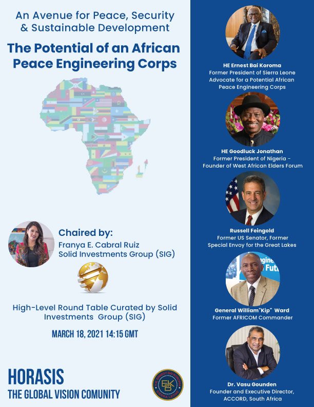 This is an initiative which I am passionate about and for which I seek wider consensus and buy – in. Thank you <a href="/GEJonathan/">Goodluck E. Jonathan</a> <a href="/GEJFoundation/">Goodluck Jonathan Foundation</a> , <a href="/russfeingold/">Russ Feingold</a> , <a href="/GenKipWard/">Gen. (R) William “Kip” Ward</a> and <a href="/ACCORD_online/">ACCORD</a> for joining me in endorsing the aspiration of an African Peace Engineering Corps. #Peace