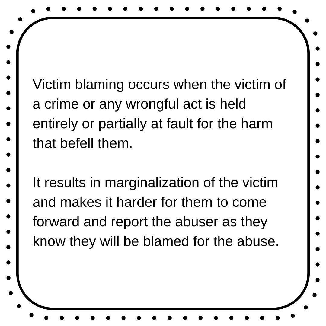 idhini_ke's tweet photo. This is a reminder on ways victim blaming manifests itself in society.
Sexual violence is never the victim's fault, no matter where they were, what they were wearing, who they were with, whether they were intoxicated or not, or the reason they were in that location. https://t.co/p1QSaUBPvl
