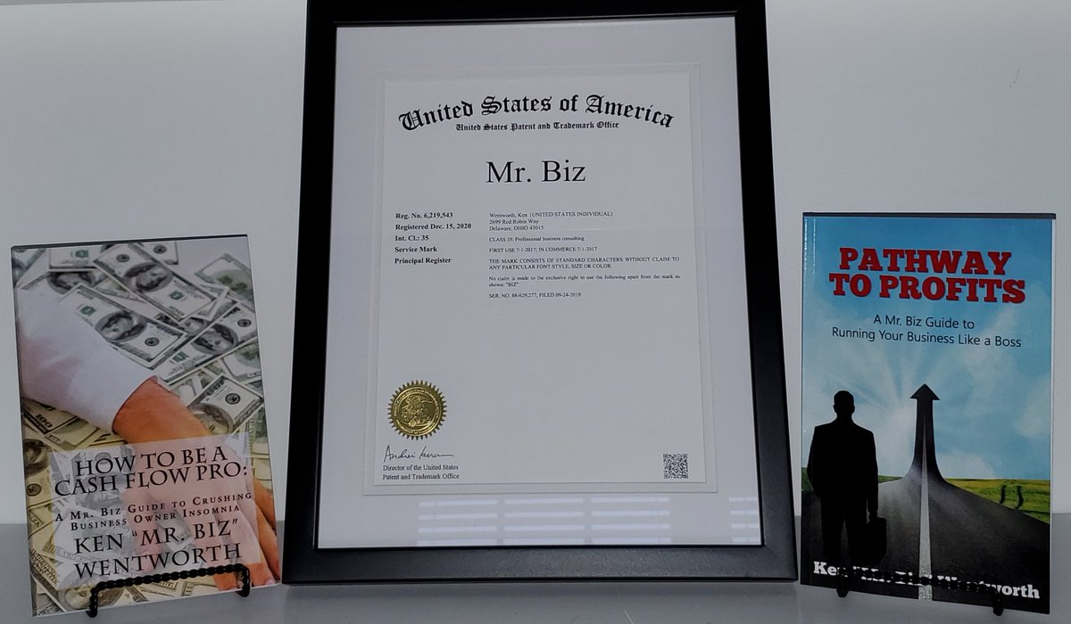 MrBizTweets's tweet photo. FINALLY!!!
I'm proud to announce we officially own the #trademark for #MrBiz !!
Despite an initial rejection &amp; other bumps along the way, we were successful in getting it done! 
Special shoutout to Arenstein &amp; Anderson Co. (Christen Shore)
#ConsistentPerseverance #RockStarLawyer https://t.co/76lqeDGu1d