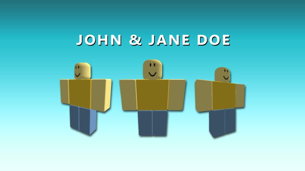 Bloxy News on X: #BloxyNews  It's John & Jane Doe Day on #Roblox! Whos  going to dress up as John Doe today and hack all of Roblox? I'm ready!   /