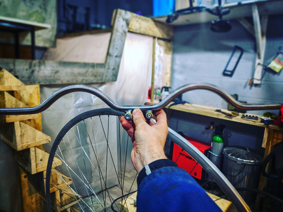 My new bars have taken shape, and I'm rather pleased.