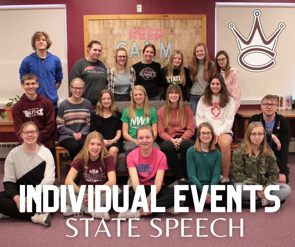 Western celebrates an incredible year for our Individual Speech Program. A record 22 performers advanced from Districts to State. 3 judges at the State Contest recognized 19 performances w/ "I" ratings &amp; 3 of them w/ "II" ratings. What a year! Congrats to coaches &amp; participants!