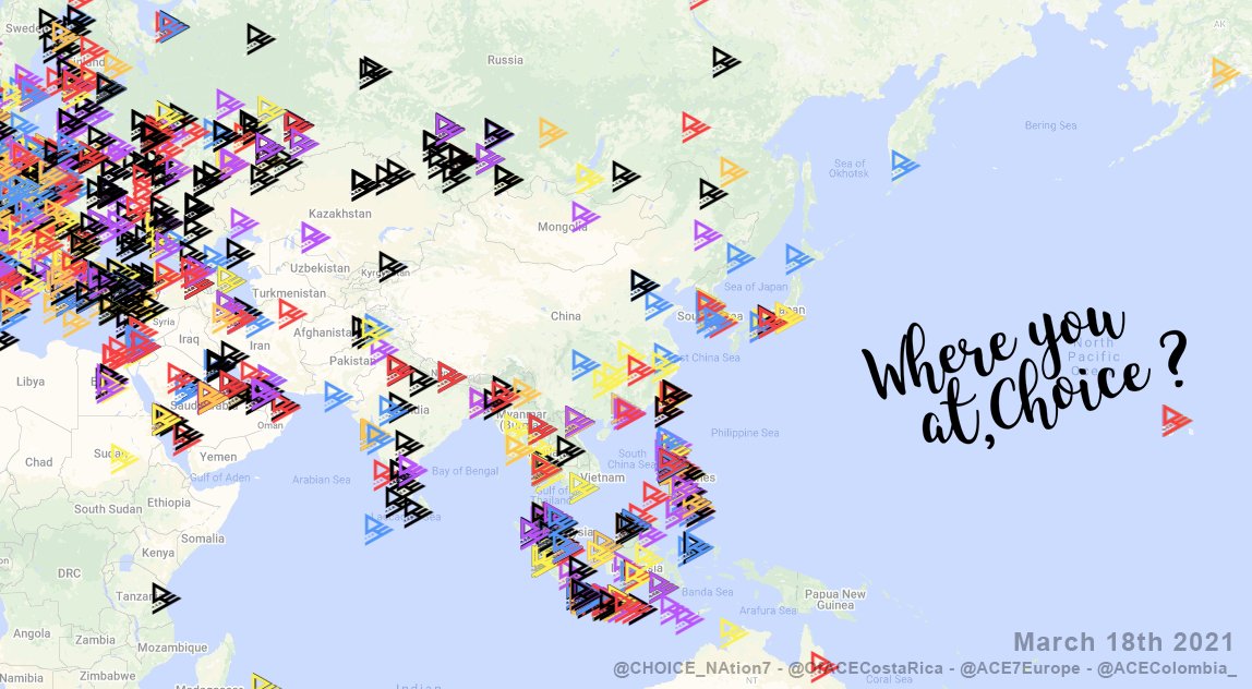 CHOICE_NAtion7's tweet photo. [#WYACProject] Welcome to the 95 new Choice in Asia who have participated and now have their own pins on the map as well! 

» If you live in Asia &amp; would like to join, you can fill out this form: https://t.co/HVlLG8zkh0 

#ACE #에이스 #CHOICE #초이스 #WYACProjectAsia https://t.co/OfxsB5Y977
