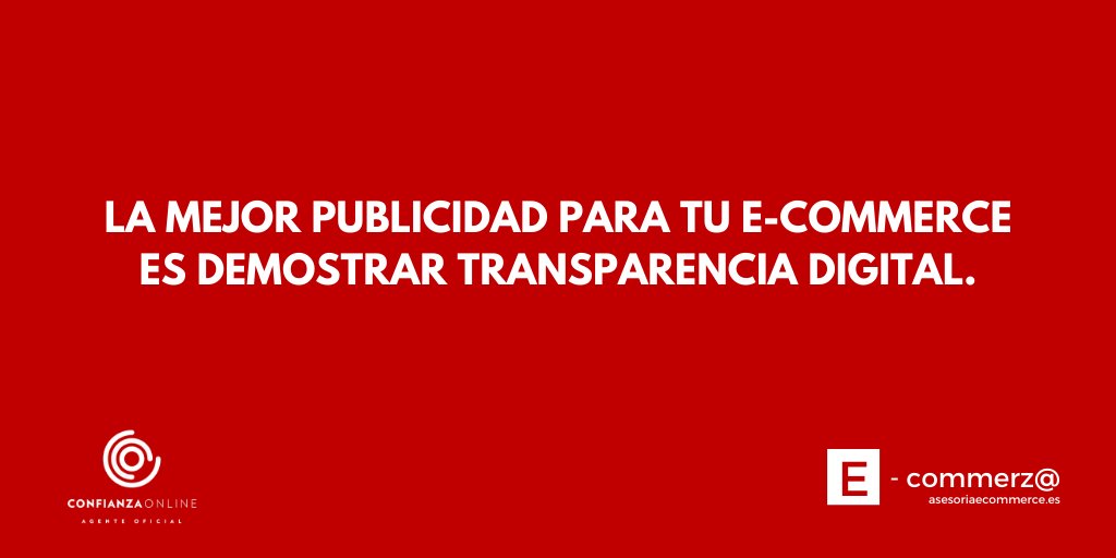 ecommerza's tweet photo. Demuestra #transparenciadigital a los #consumidores de tu🛒#ecommerce con el Sello de @confianzaonline. 

📌https://t.co/LuLRDNYS9d

#tiendaonline #marketplace #sitioweb #NegocioDigital #ecommercelegal #ComprasOnline #EcommerceEurope #diseñoweb #MarketingDigital #agenciamarketing https://t.co/GlINtquneW