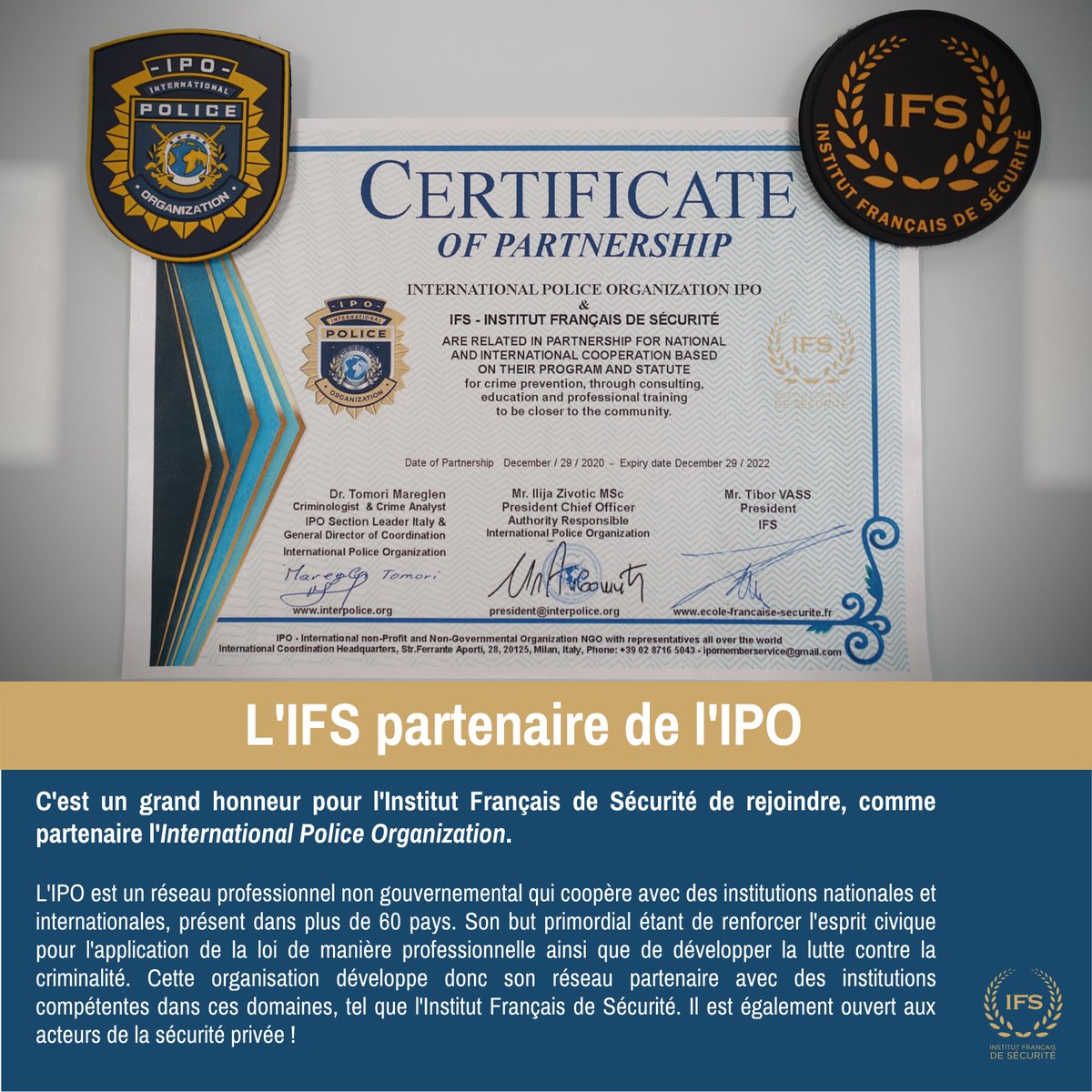 Institut Français de Sécurité IFS tweet media
