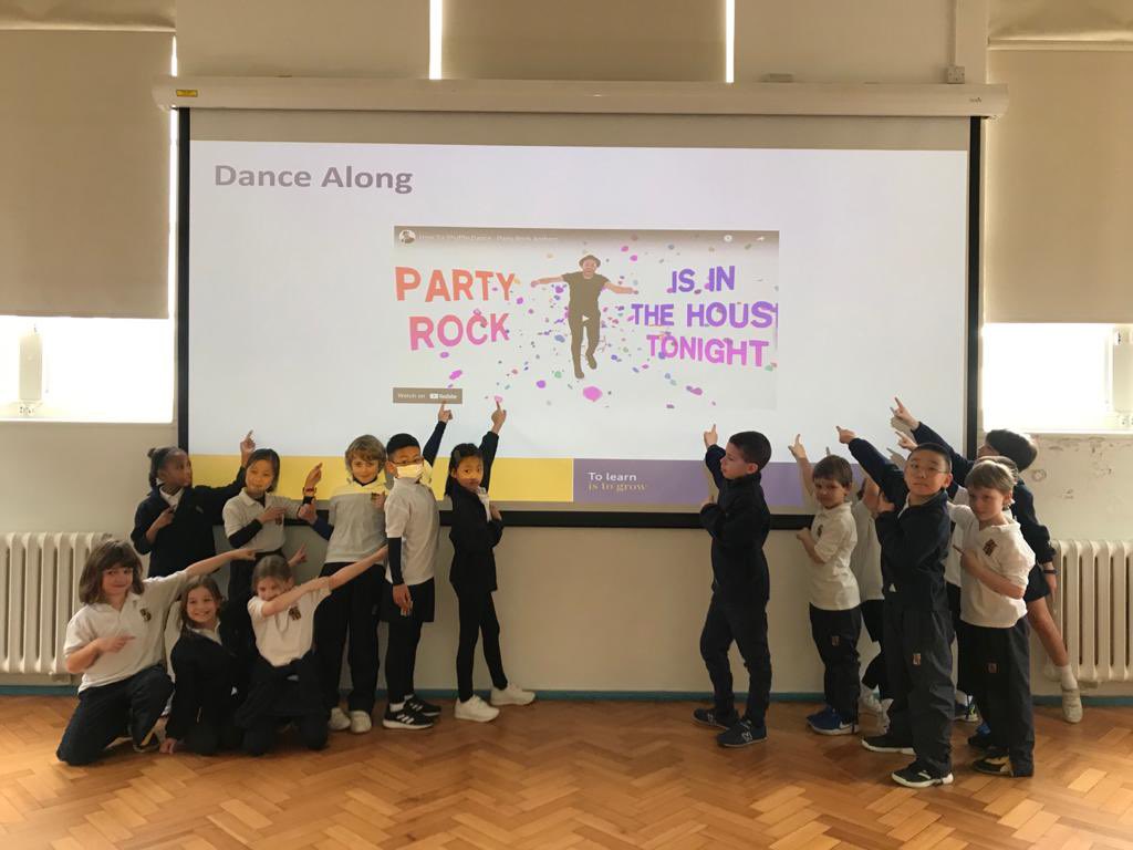Our year 3 class had a super dance lesson today with the theme party rock! #letsdance #fun #physed