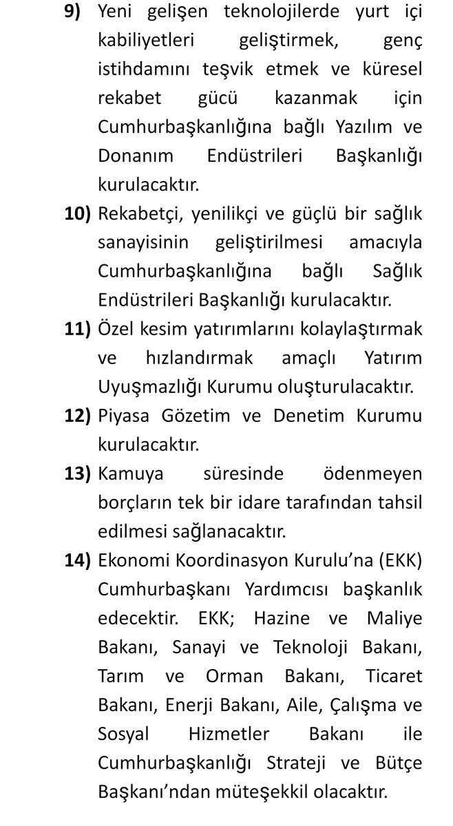 Birkaç güne çıkacak olan CBK lerin genel kapsamı