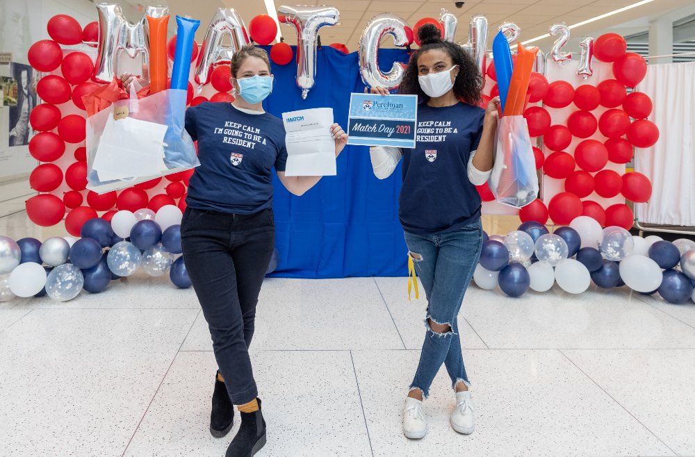 PennMedNews's tweet photo. Tomorrow is #MatchDay! See how two PSOM students helped this year’s matching class celebrate the big day with a creative twist #PSOMMatch https://t.co/VxMsiZ3A0b https://t.co/U9p1w9hL1l